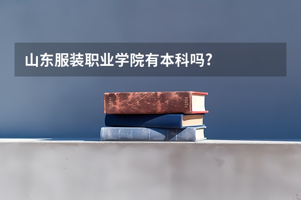 山东服装职业学院有本科吗?