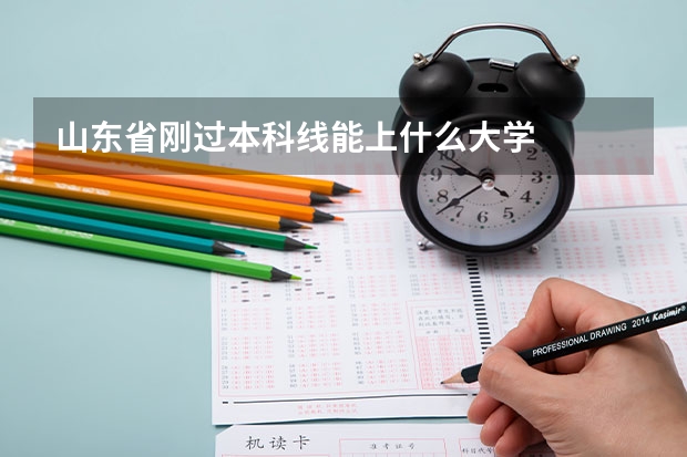 山东省刚过本科线能上什么大学